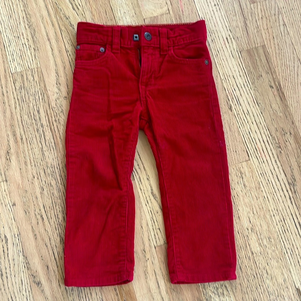 Barely worn Baby GAP red corduroy pants. Size 18-24 months.
